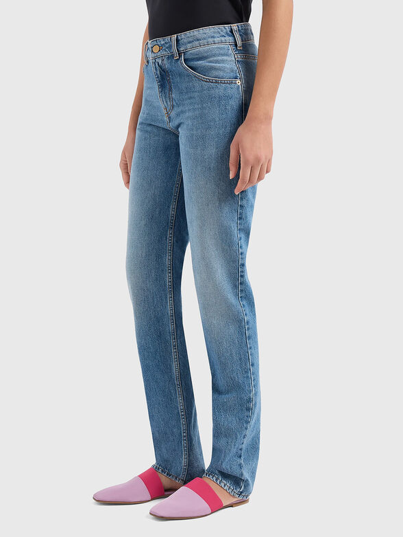 Straight jeans with washed effect - 1