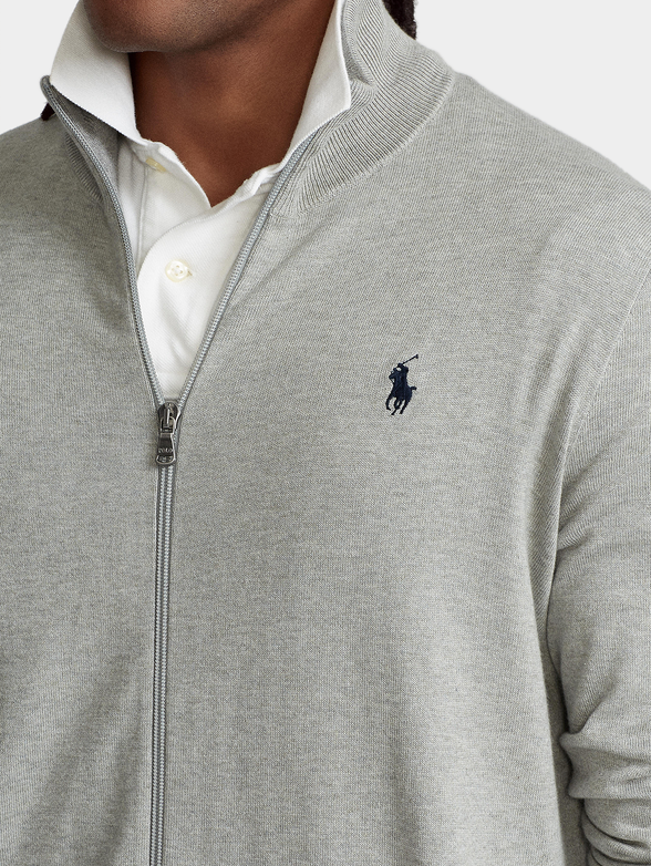 Grey cardigan brand POLO RALPH LAUREN — Globalbrandsstore.com/en