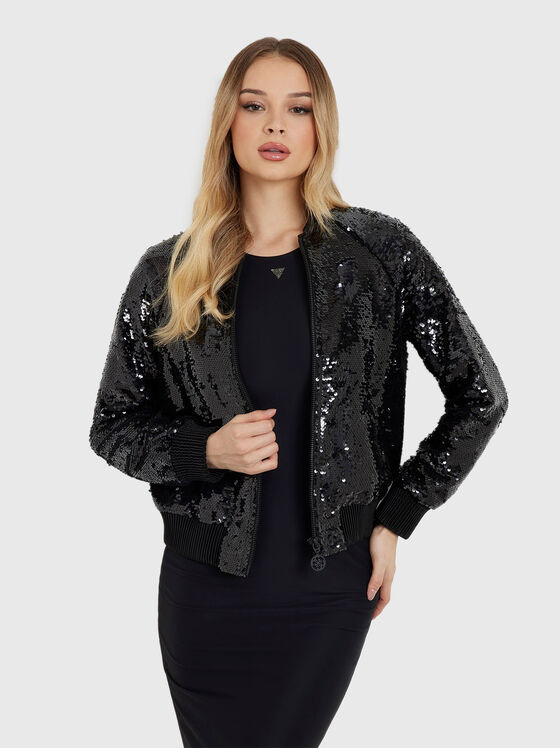 ANTONIA black jacket with sequins - 1