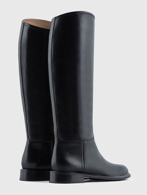 Black leather boots - 3