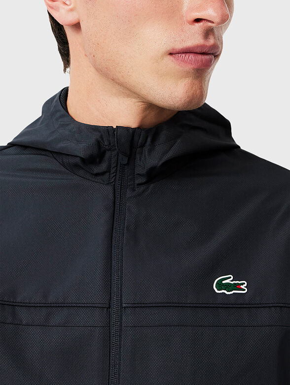 Hooded jacket in black colour - 4