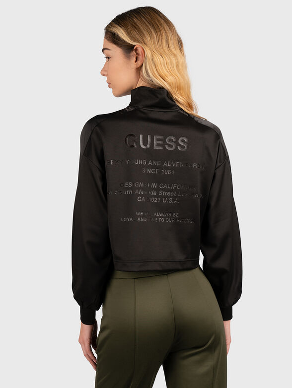 LAILA black sweatshirt with print on the back - 2