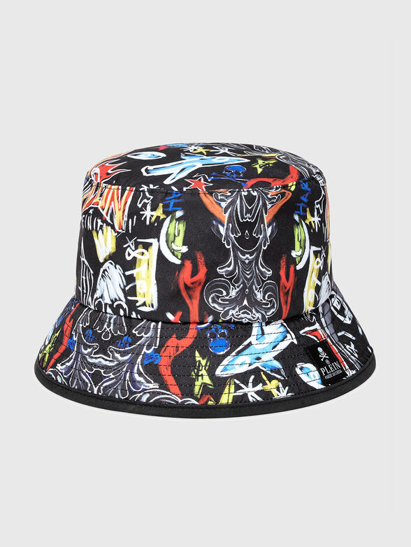 Bucket hat with graffiti print - 1