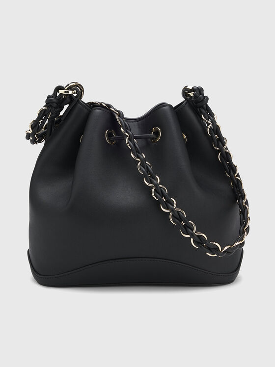 Черна чанта тип бъкет - 1