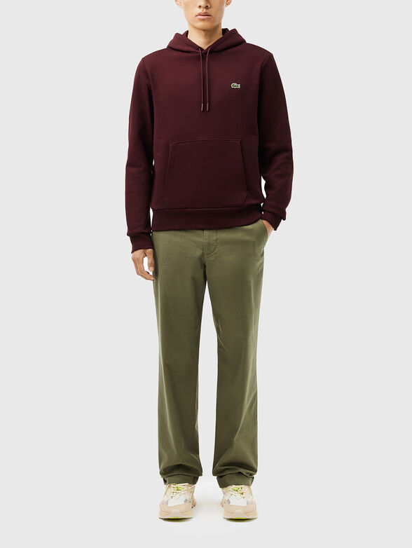 Hooded sweatshirt with logo accent - 2