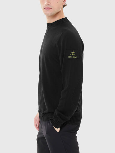 Wool sweater with logo detail - 4