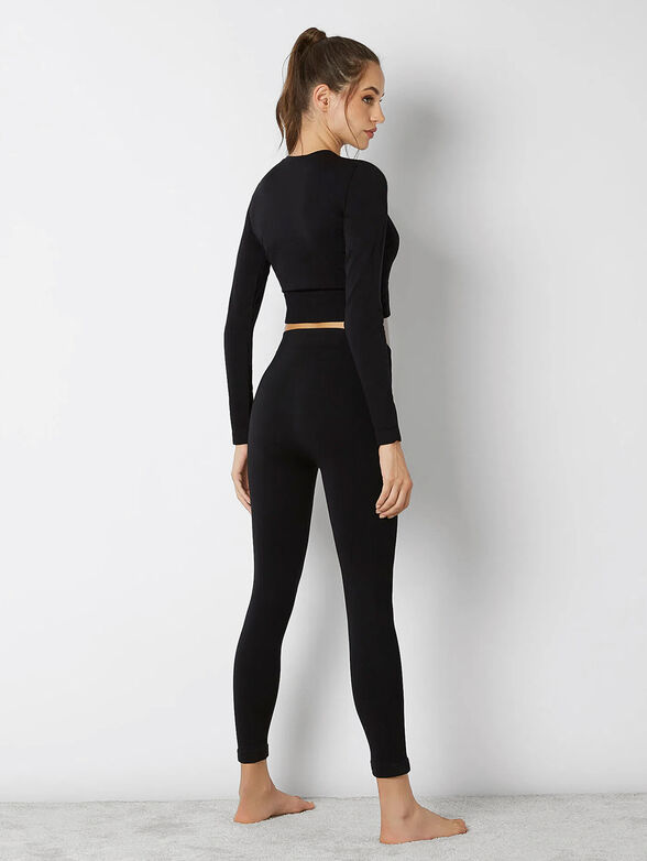 SEAMLESS YOGA black sports leggings  - 2