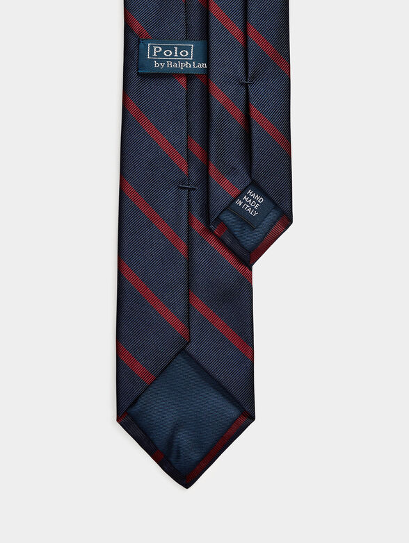 Silk tie with accent stripes - 2