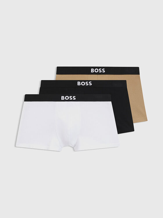 Set of three pairs of colorful boxer shorts - 1