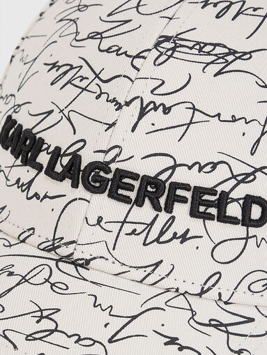 Baseball cap with accent print - 5