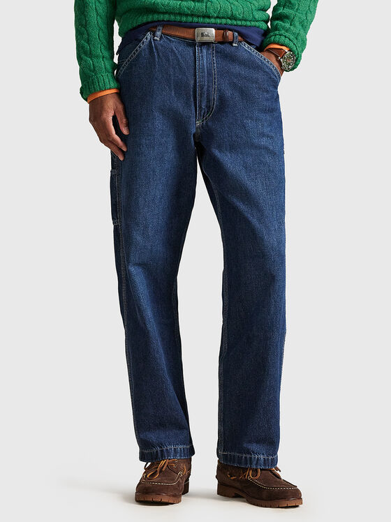 Jeans with accent stitching - 1