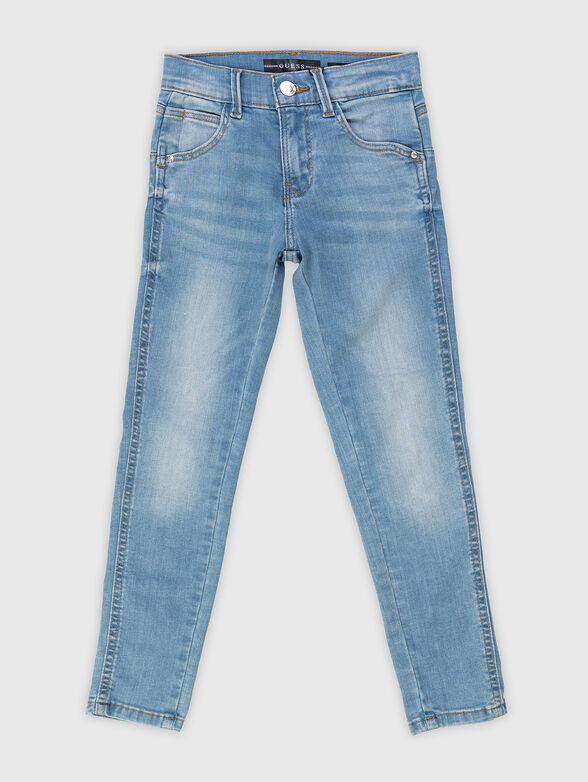 Blue skinny jeans - 1