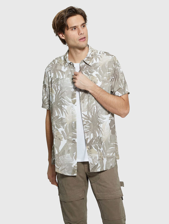 RAYON tropical print shirt - 1