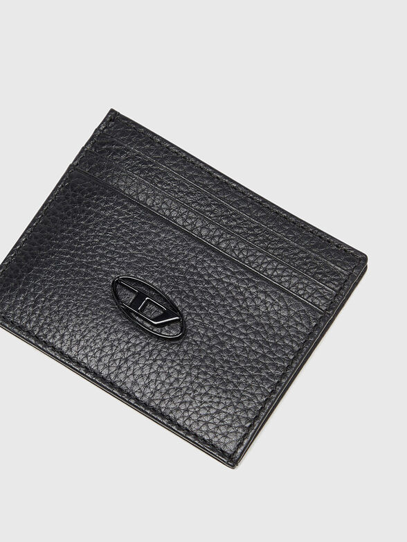Grained leather card holder - 4