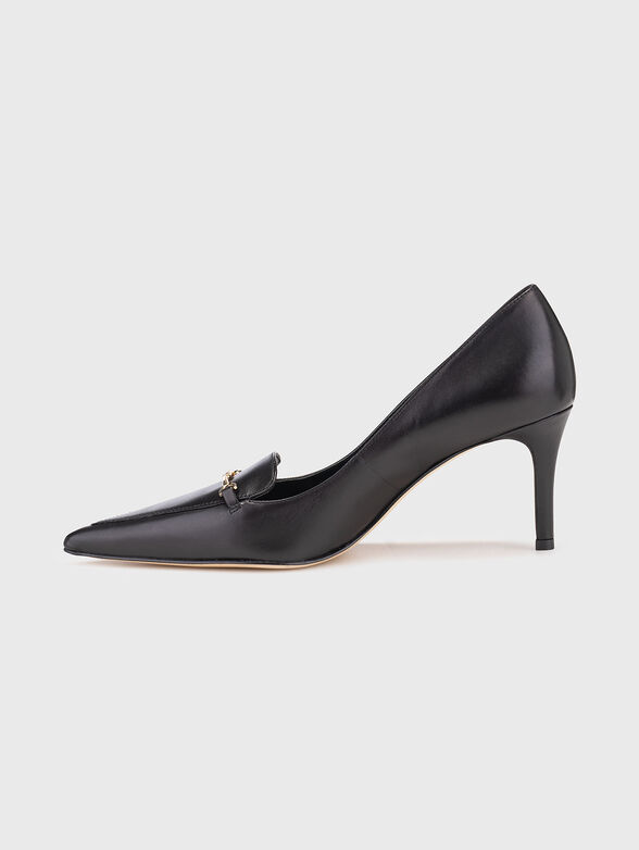 High heel shoes in leather - 4