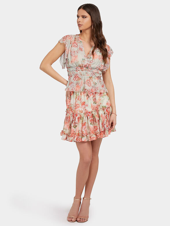Joandra top with floral print - 2