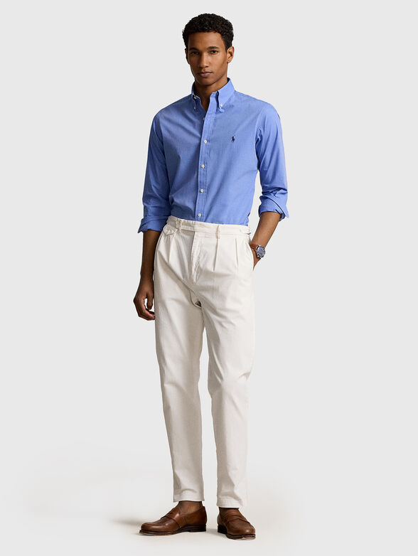 Cotton blend shirt with embroidery - 2