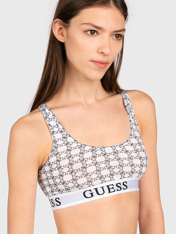 Bralette with logo print - 2
