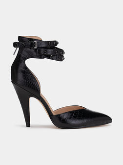 Обувки JENISE с крокодилска текстура - 1