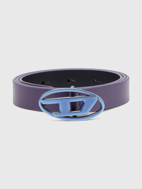 B-1DR 20 leather belt with oval logo - 1