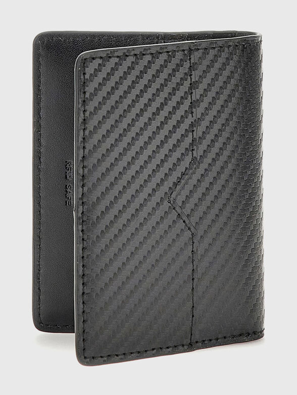 Black leather card holder - 2