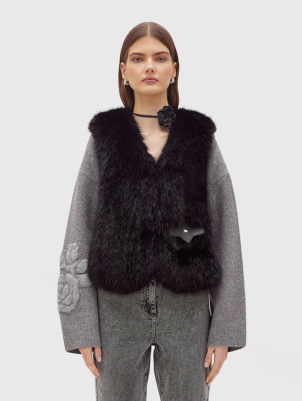 Faux fur vest - 1