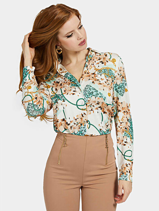 Floral printed shirt
