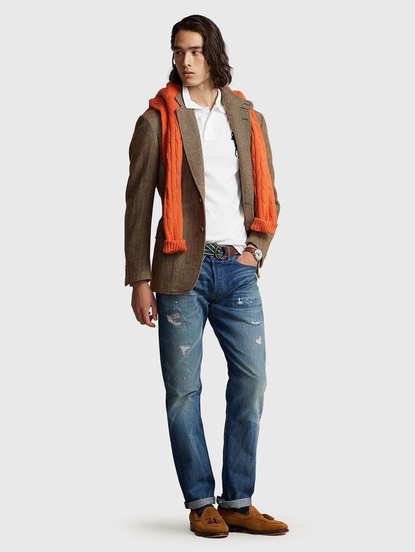 Polo shirt with contrast logo - 2