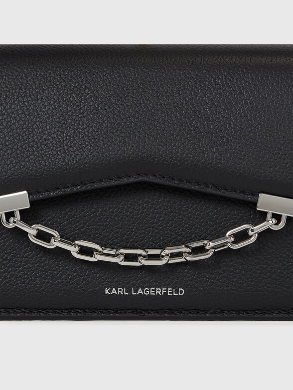 K/SEVEN GRAINY CB black leather bag - 3