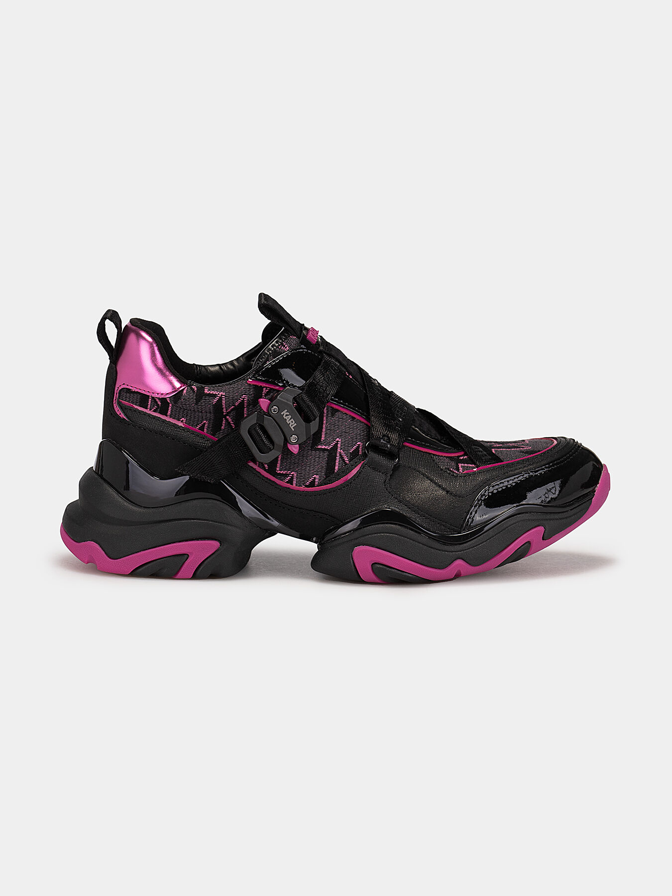 KARL LAGERFELD コメットスニカ KL65625 000 Women's KOMET METALLIC SNEAKERS by KARL LAGERFELD | Free