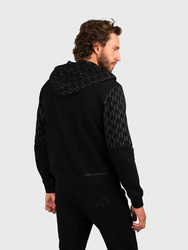 Black sweatshirt with contrast zip - 3