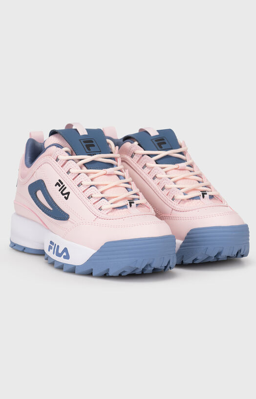 DISRUPTOR T white sports shoes with logo brand FILA