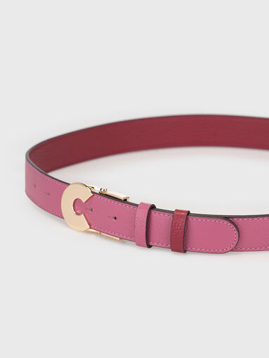 Reversible belt with gold buckle  - 4