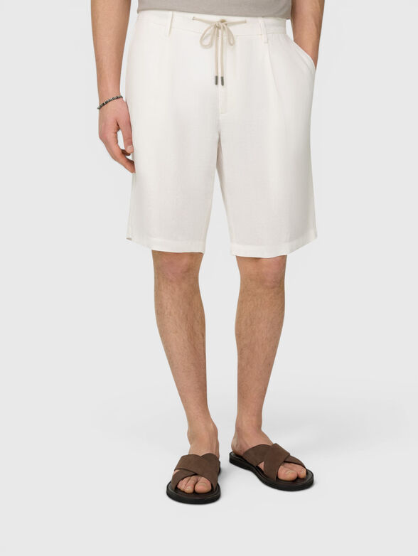 Linen bermuda shorts - 1
