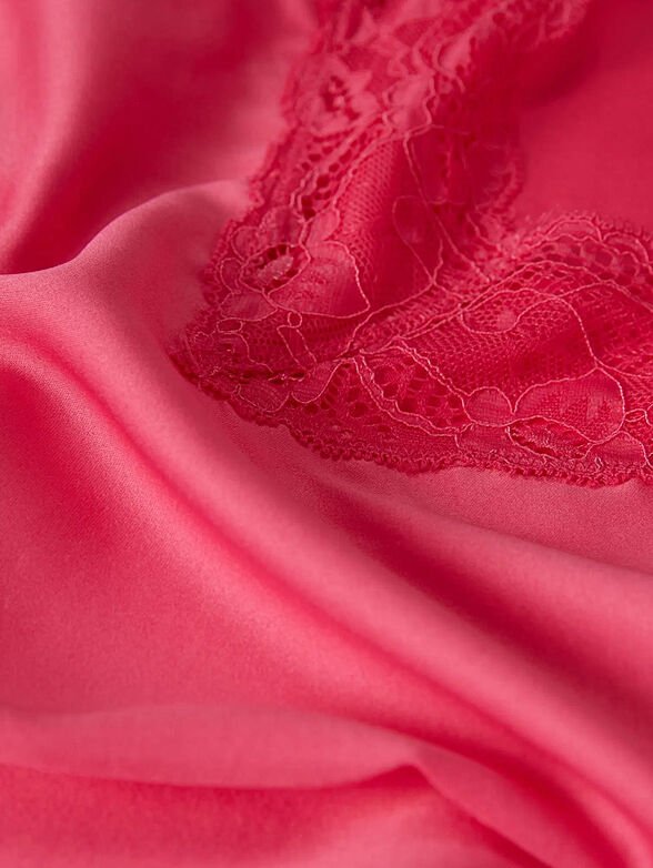 NEW GLAM SATIN satin top whit lace - 4