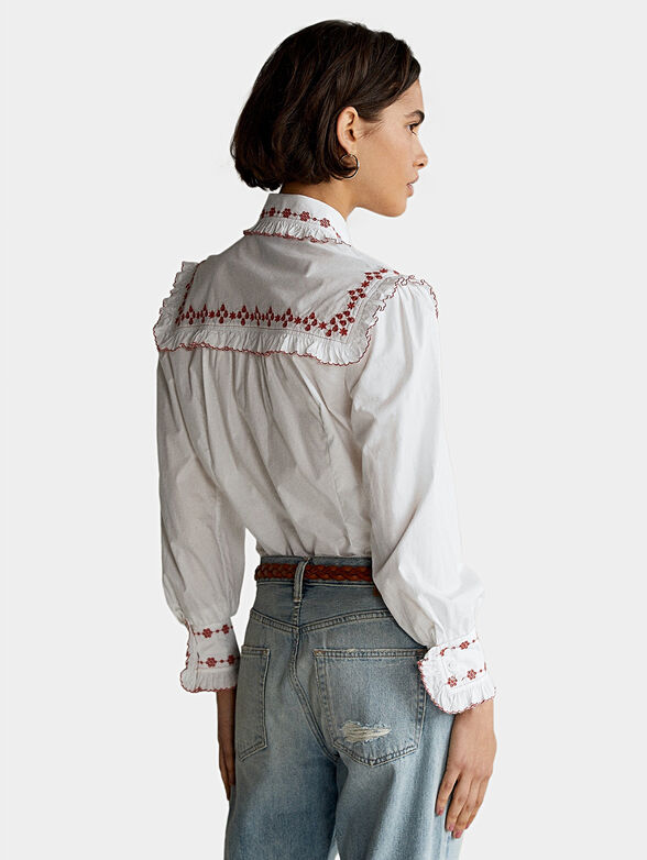 White shirt with embroidery - 2