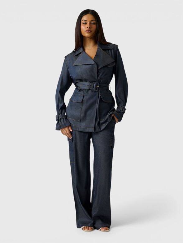 REGINE denim trench coat  - 2