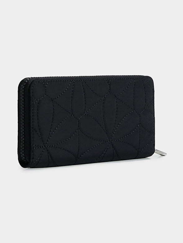 Black wallet with logo patch - 2
