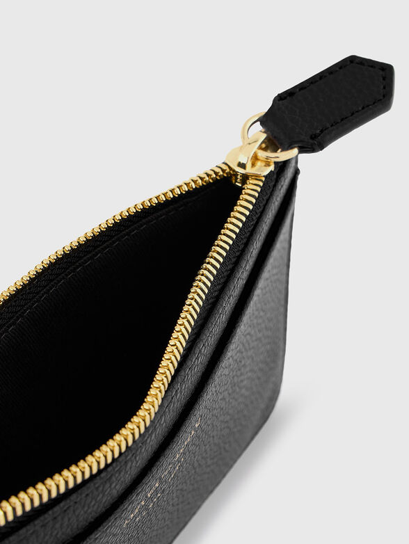 Card holder with zip and logo detail - 4