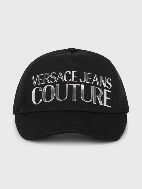 Black cap with logo accent  - 1