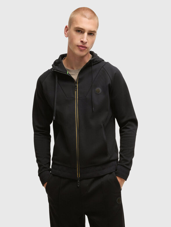 SAGGY hooded sweatshirt with logo - 0