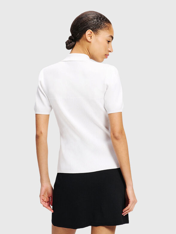 Polo shirt with gold buttons - 3