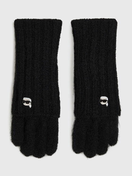 Черни плетени ръкавици IKON - 1