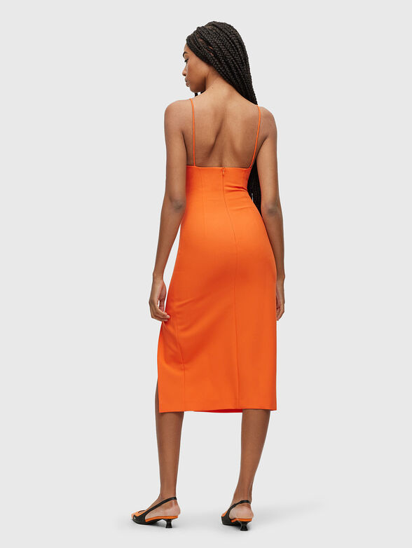 Black dress with cut-out detail and slit - 2