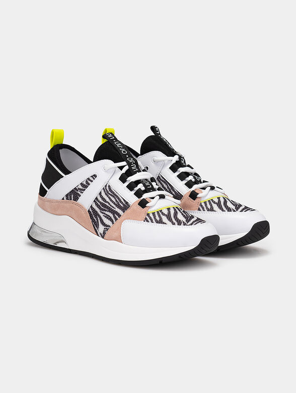 KARLIE Sneakers with zebra print - 2