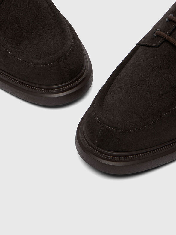 CARLOS dark brown suede shoes - 5