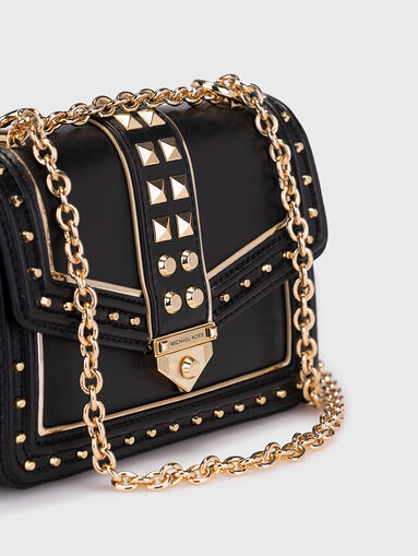 SOHO leather bag with gold studs - 5