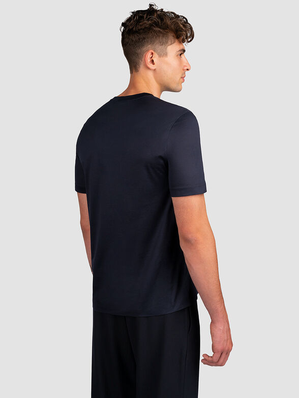 Blue t-shirt with logo accent - 2
