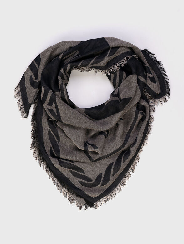 Woven scarf with logo - 1