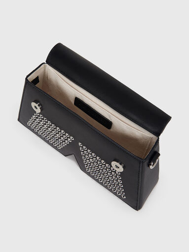 IKON/K eyelets leather crossbody bag - 5
